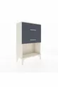 Comodino Arges a 2 Cassetti Azzurro-Antracite