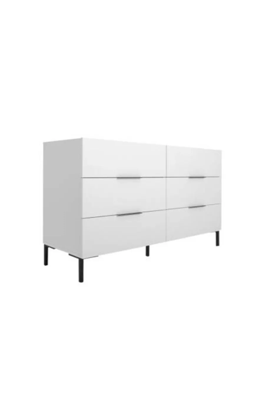 Oryana 6 Schubladenkommode-Matt Seeblanco cm