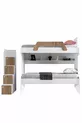 Bunk Bed, Inci 2-Piece Bunk Bed - Walnut 2 Comfort Mattresses
