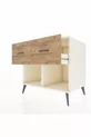Commode Kronos 2 tiroirs Pierre de lune/Pin