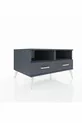 Commode Kronos 2 étagères 2 tiroirs Anthracite-Anthracite