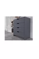 COMMODE EFES, 4 TIROIRS, ANTHRACITE