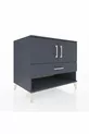 Kronos Dresser with 2 Shelves, 1 Drawer, and 2 Doors, Anthracite-Anthracite