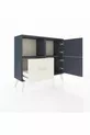 Commode Arges à 2 étagères, 1 tiroir, 2 portes, Anthracite-Anthracite/Gris pierre