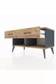 Commode Hyperion 2 tiroirs Anthracite-Sapin
