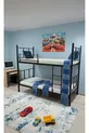 Modern Etagenbett, Sonnen-Etagenbett, Metall-Etagenbett, Abnehmbar, Cm Schwarzes Etagenbett