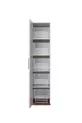 Bunk Bed, Milano Youth Room Set Bunk Bed with Cabinet, 3-Door Wardrobe, 2 Comfort Mattresses