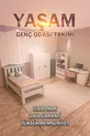 4-teiliges weißes MDF-Jugendzimmer-Set (Bett, Kleiderschrank, Bücherregal und Schreibtisch)