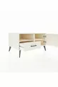 Commode Kronos avec 2 étagères, 1 tiroir et 1 porte, couleur Pierre de Lune