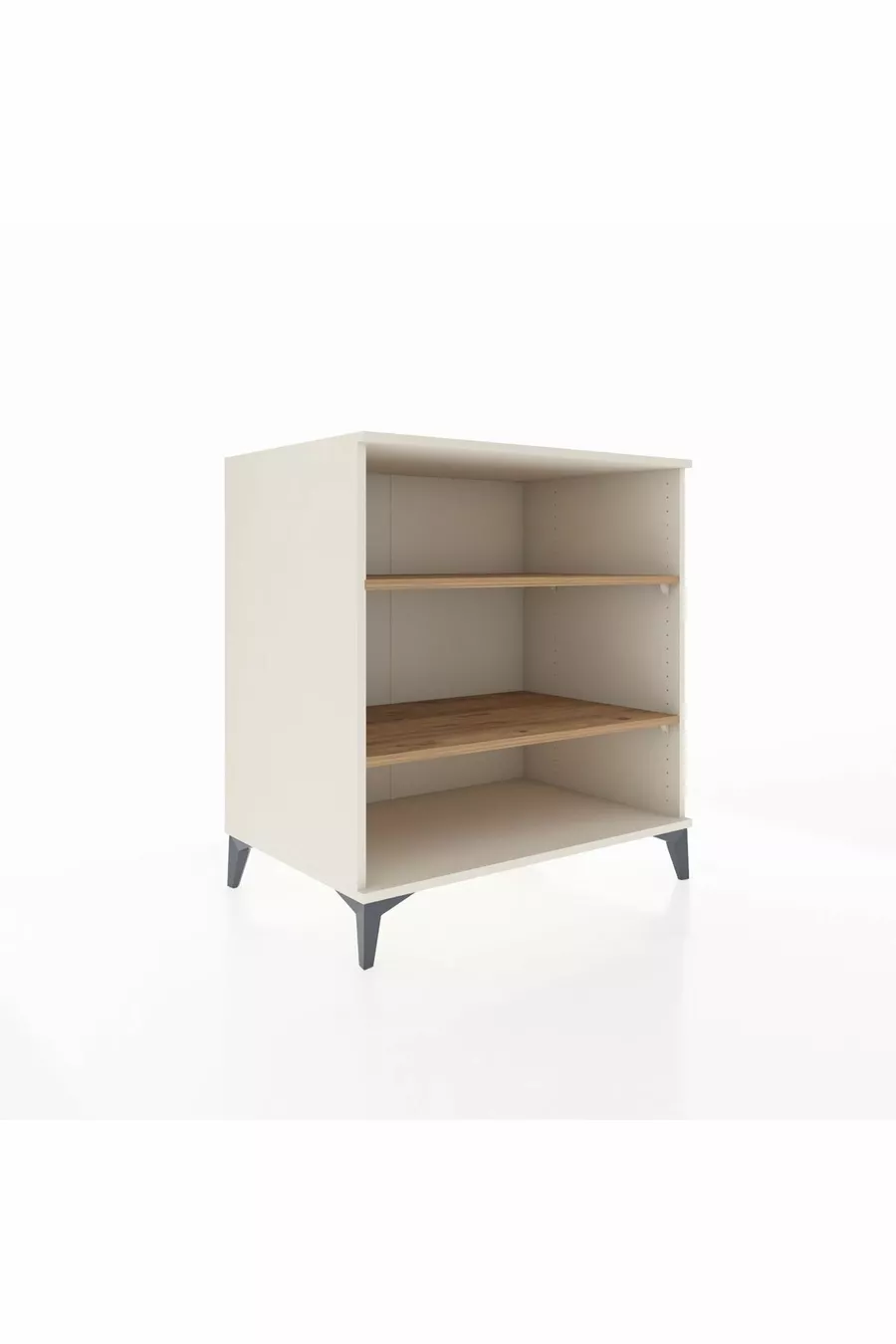 Commode Kronos 2 étagères Pierre de Lune-Pin