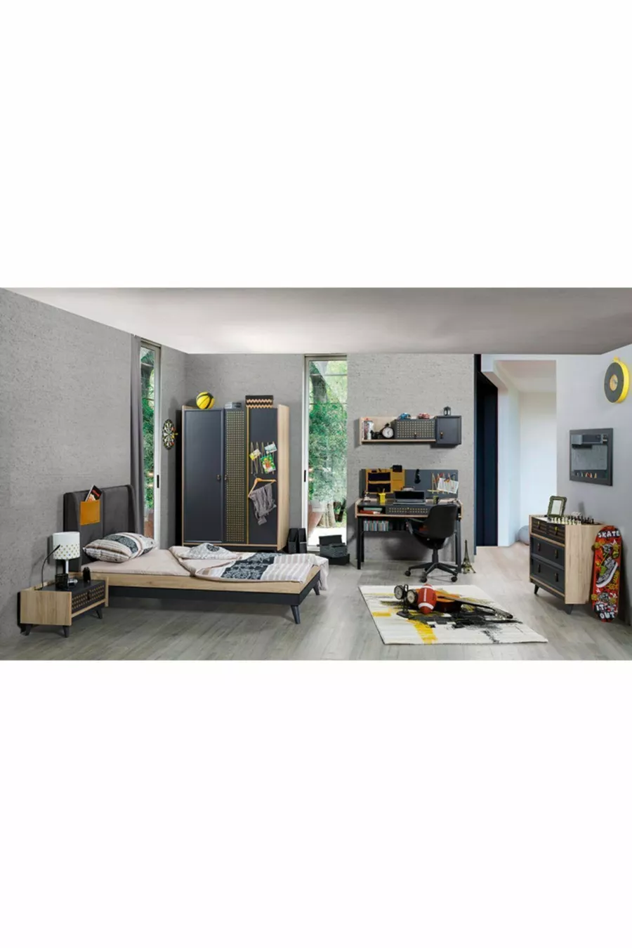Chambre d'adolescent tendance