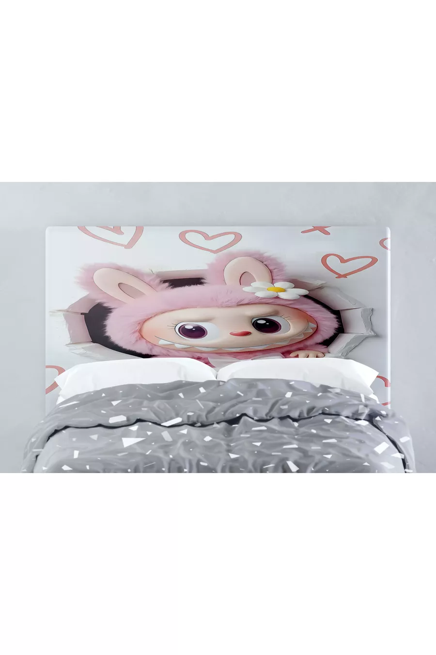 LABUBU Child Bed Headboard Cover