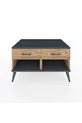 Commode Kronos 2 tiroirs Pin-Anthracite/Pin