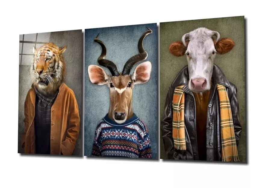 Peinture Méga Verre Tête d'Animal