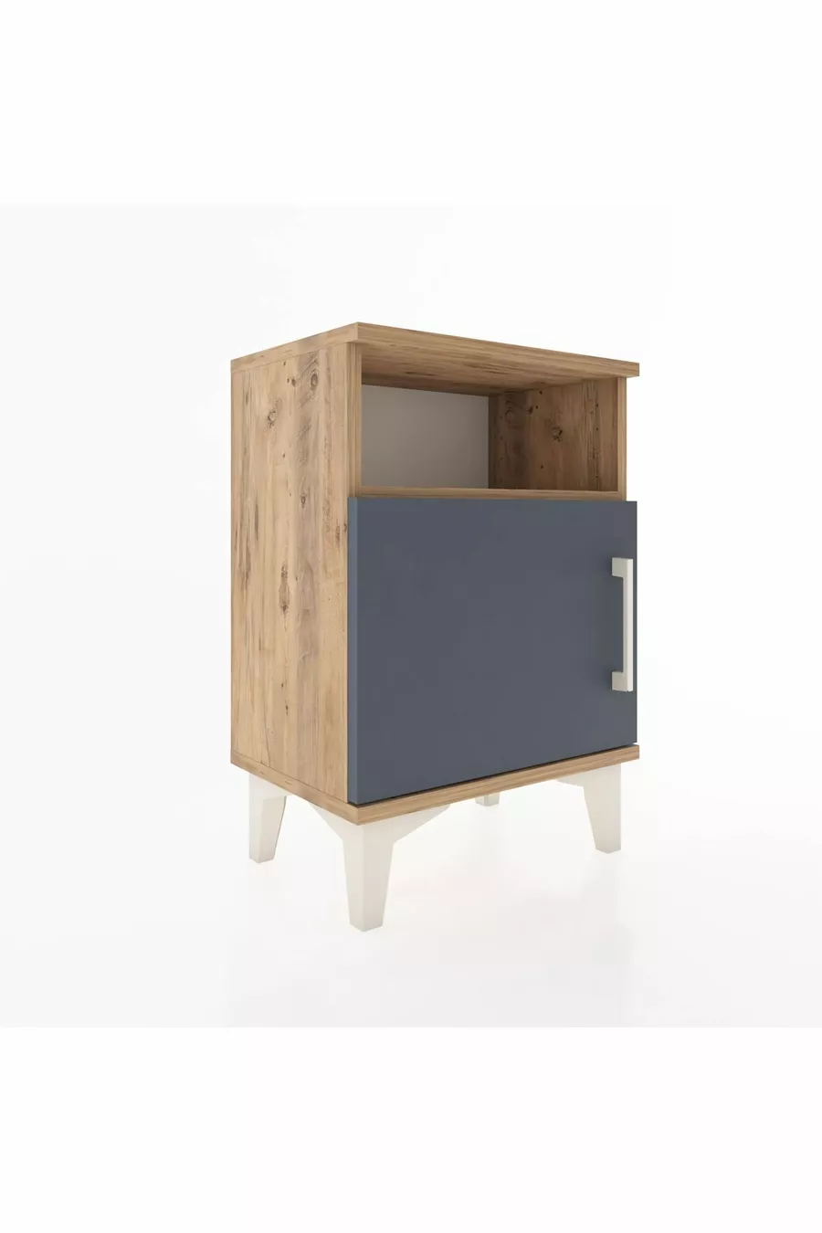 Arges Commode 2 Planken Met 1 Deur Den-Hout-Antraciet