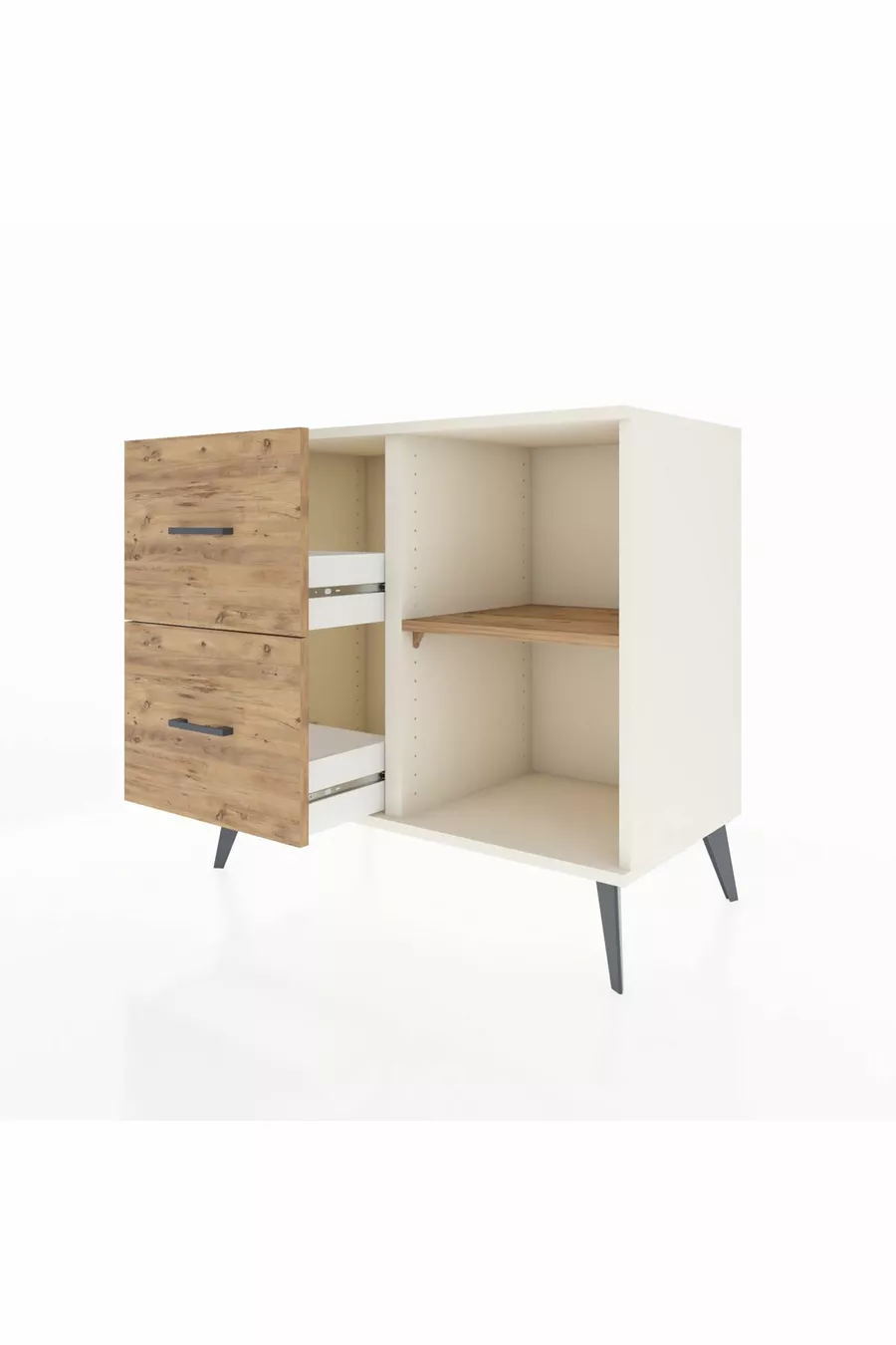 Hyperion Dressoir Met Eén Plank En 2 Lades Agaat-Plant