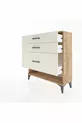 Commode Arges 3 tiroirs Pin-Pierre de Lune