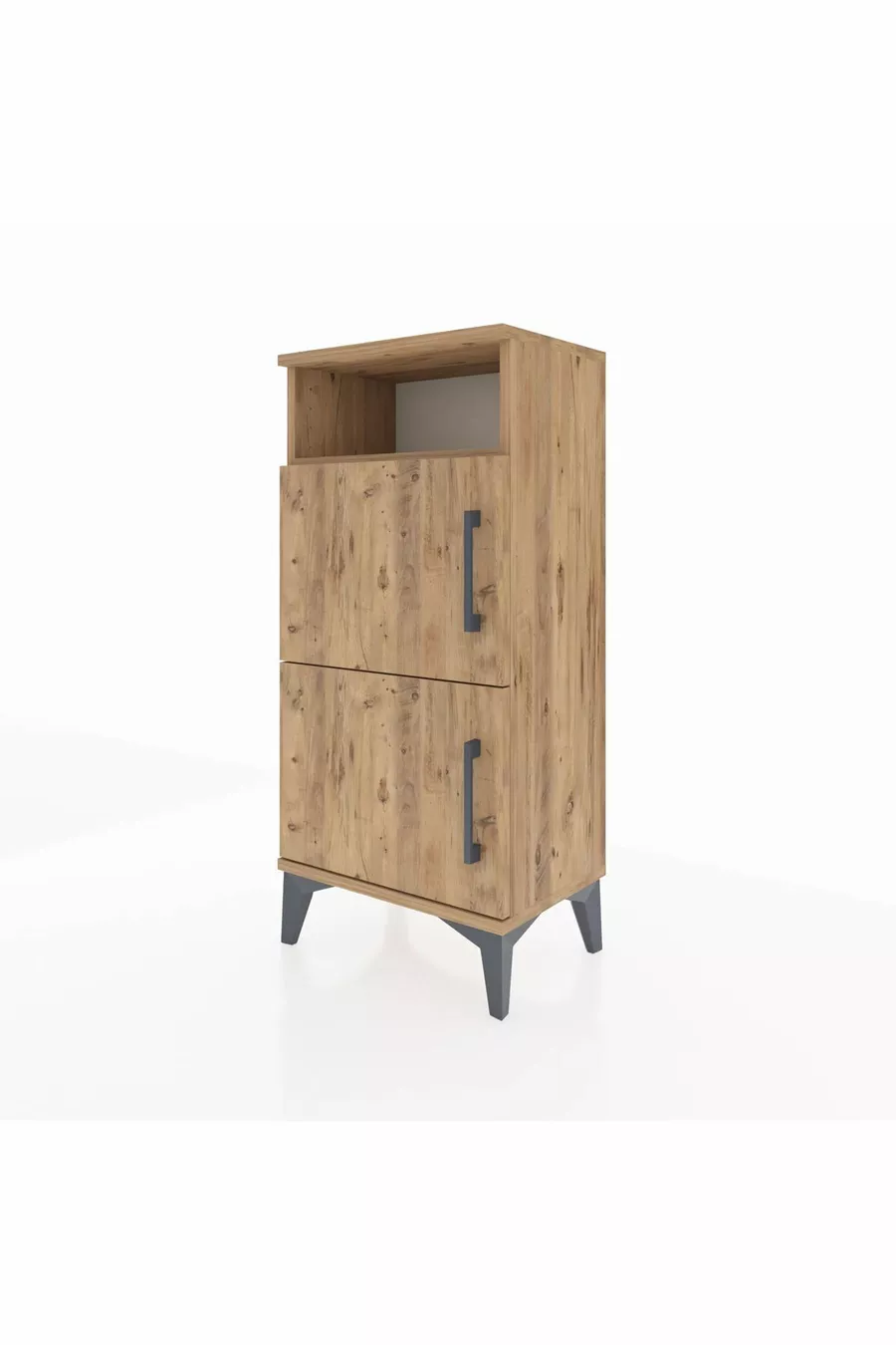Arges Commode Single Shelf 2-Door Pine-Pine