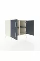 Kronos Dresser 2 Shelves 3 Doors Moonstone-Anthracite