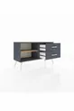 Arges Dressoir Enkele Plank 2 Lade Antraciet-dennen/Antraciet