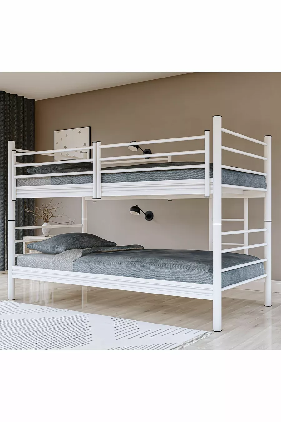 Gm Livello Letto a castello doppio smontabile Bianco