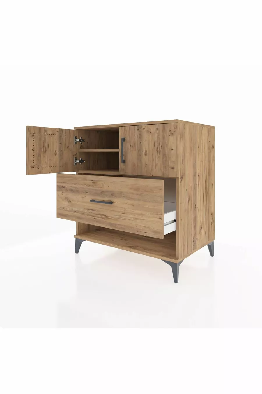 Kronos Dressoir 2 Planken 1 Lade 2 Deuren Den-Den