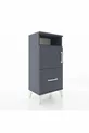 Arges Cabinet with 2 Shelves, 1 Drawer, 2 Doors, Anthracite-Anthracite