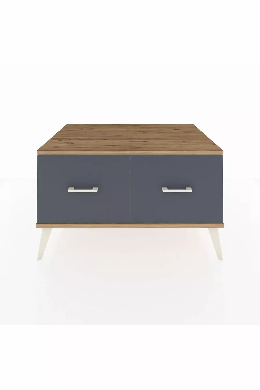 Commode Kronos 2 tiroirs Pin-Pin/Anthracite