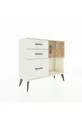 Arges Dresser Single Shelf 3 Drawers Single Door Moonstone-Pine/Moonstone