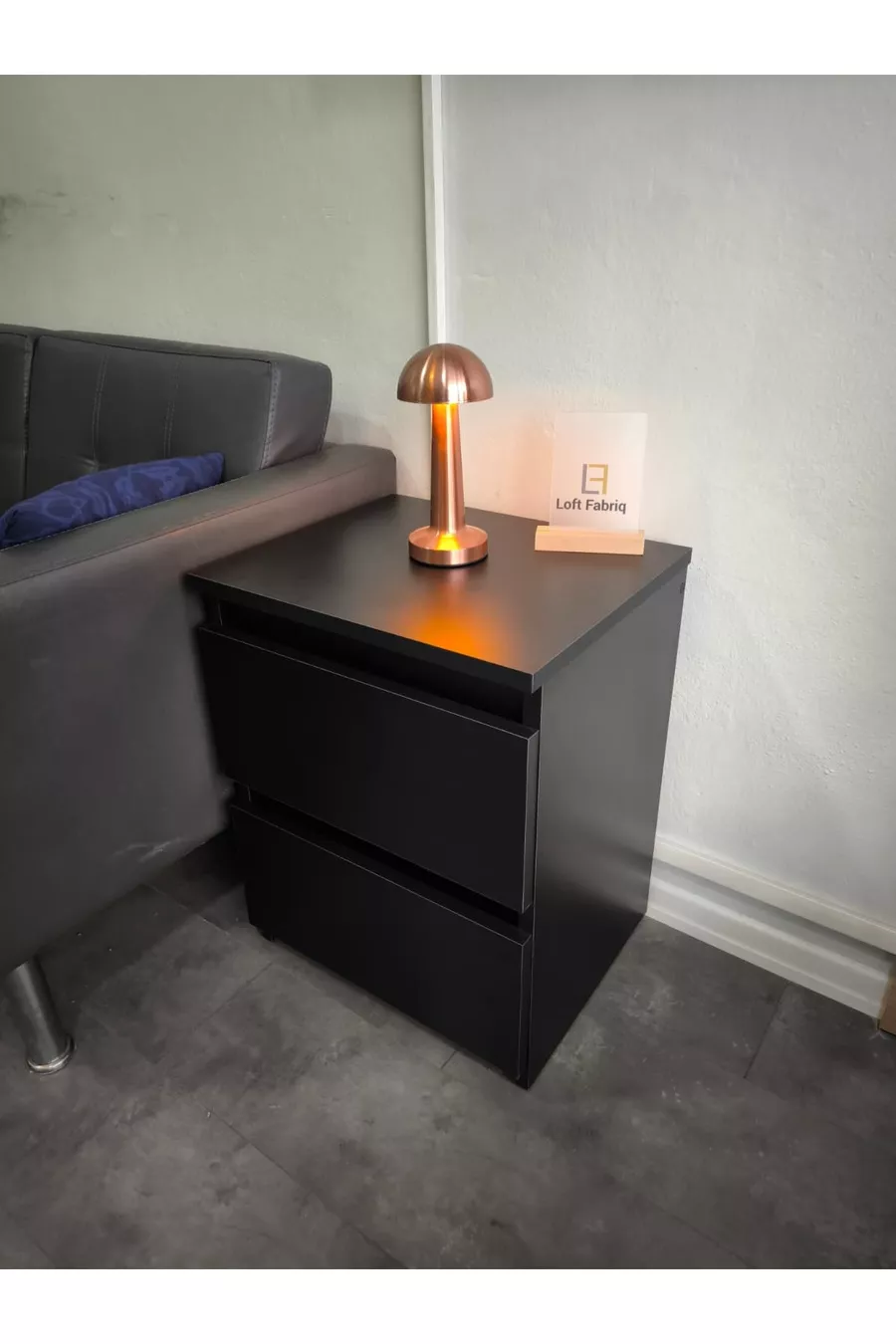 Comodino con Scomparto Segreto e Serratura RFID (NON RICHIEDE MONTAGGIO)