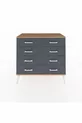 Commode Hyperion 8 tiroirs Anthracite-Cèdre/Anthracite