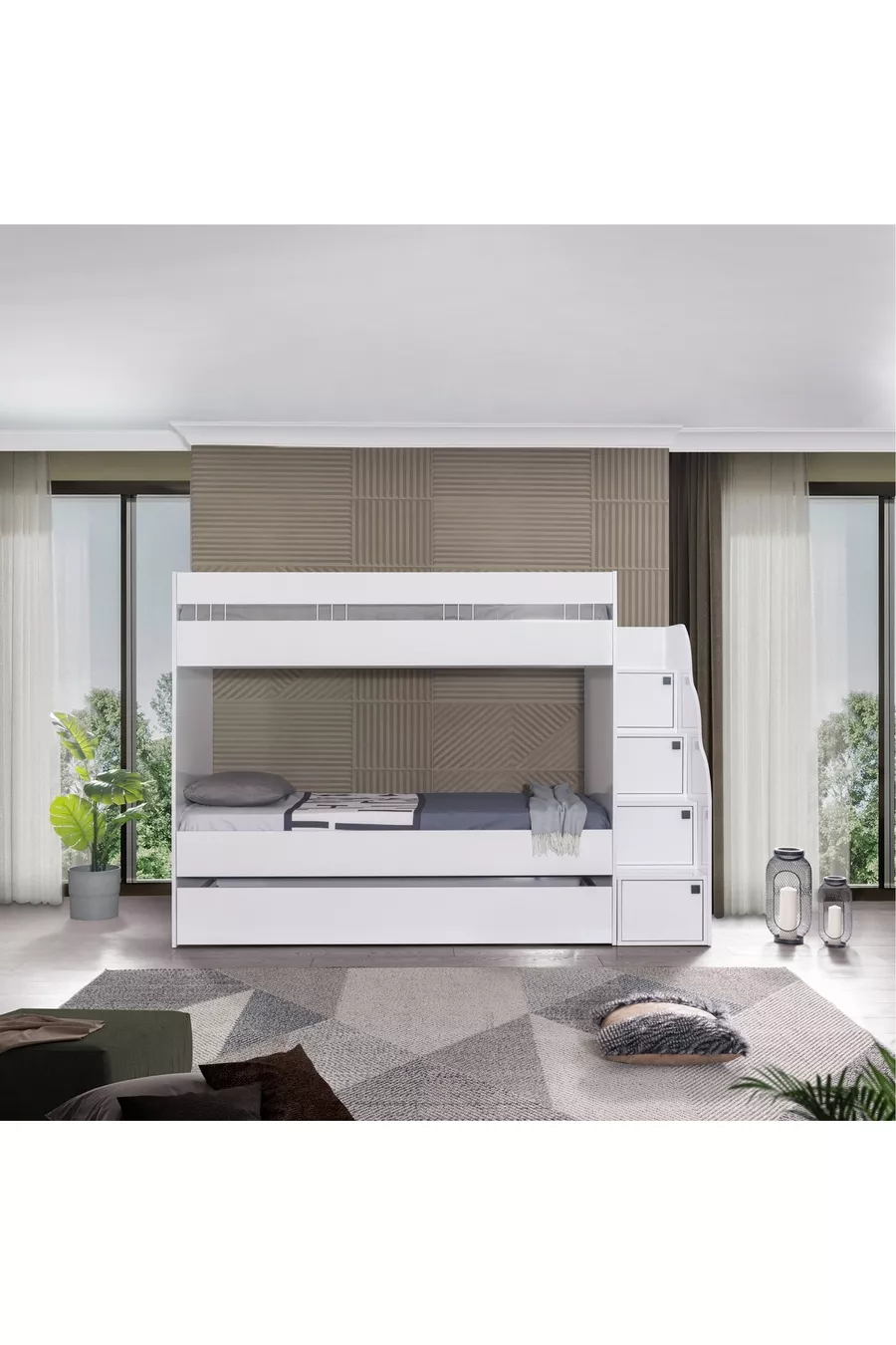 WHİTE 4LÜ COMPLEX RANZA SET