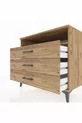 Kronos Kommode Ein Regal 3 Schubladen Kiefer-Kiefer