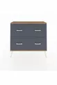Commode Arges 4 tiroirs Pierre d'ailes-Pin/Anthracite