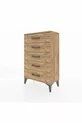 Silva Commode 5 tiroirs en pin - cm | Organisateur de chambre