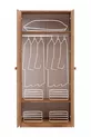 Lits superposés, lits superposés avec rampes détachables pour enfants en Asie, armoire à deux portes, noyer