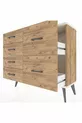 Commode Arges 6 tiroirs Pin-Silex/Pin