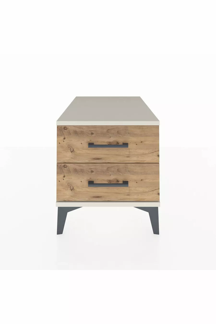 Kronos Nachtkastje met 2 Ladejes, Agaat-Pine