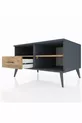 Commode Kronos avec 2 étagères et 1 tiroir Anthracite-Pin