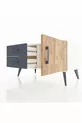 Hyperion Dressoir Met Eén Plank, 2 Lades En Eén Deur Agaatkleur-Dennen/Antraciet
