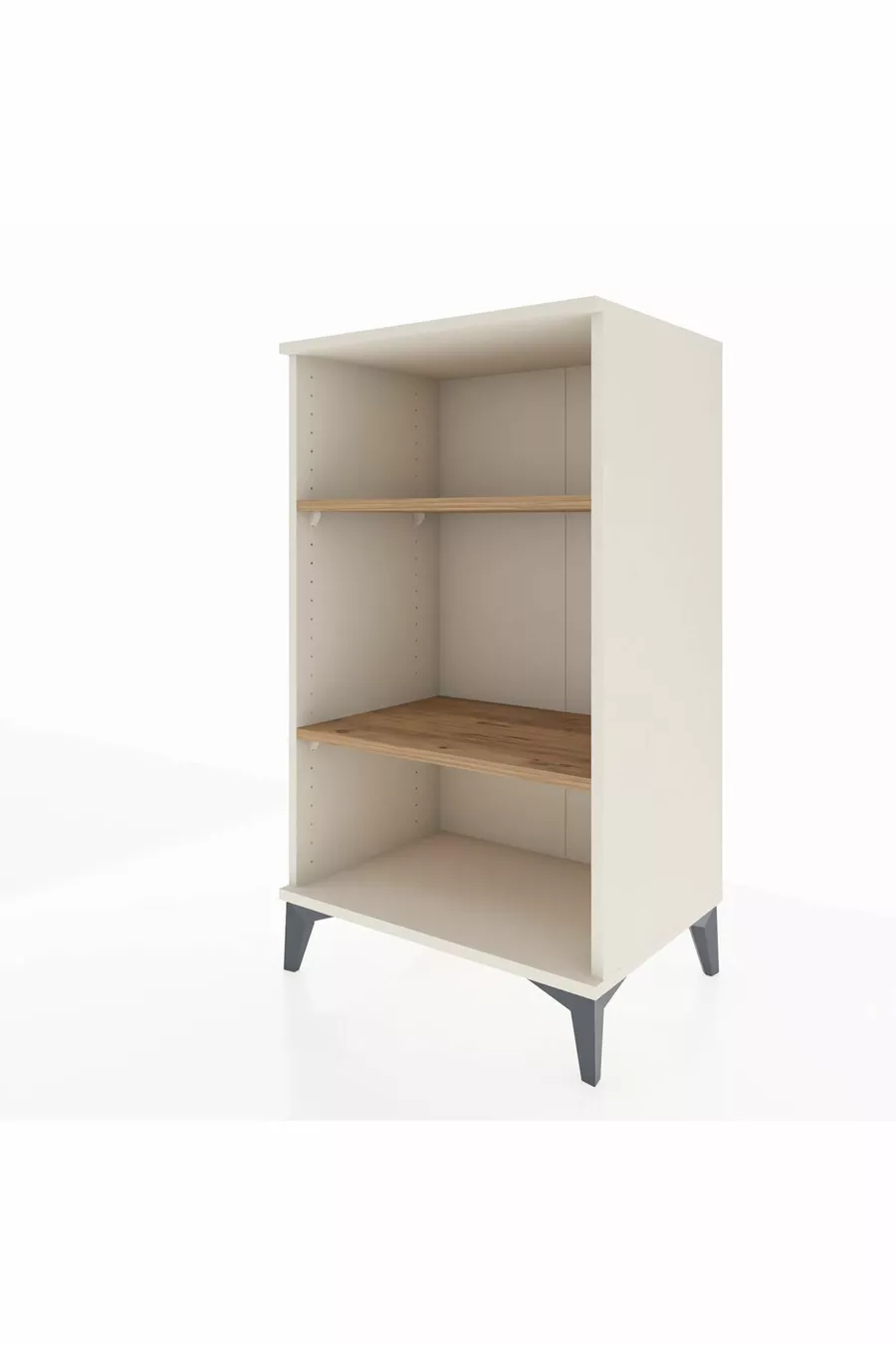 Hyperion Bedside Table 2-Shelf Moonstone-Pine