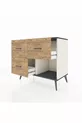 Hyperion Dresser 3 Drawers Moonstone-Anthracite/Pine