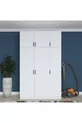 Armoire de rangement pour lit Rani , 6 portes, pour couette et oreillers,  cm