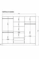 Armoire Estelya Country 6 portes 2 tiroirs