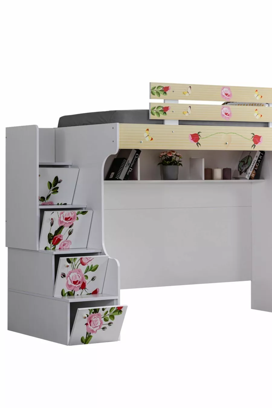 Lits superposés, armoire Mira, bureau