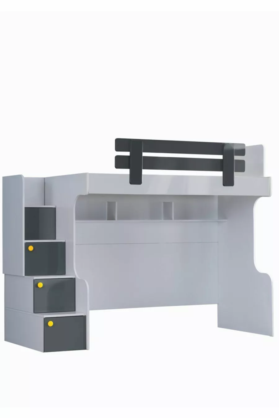 Ranza, Lit superposé Metris avec bureau et 2 matelas Comfort