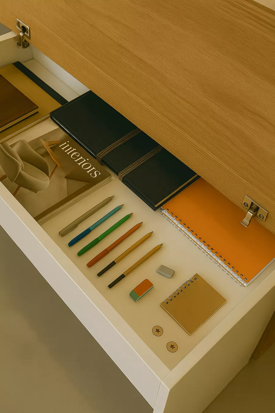 Arion Yeni Nesil Genç Odası Çalışma Masası | % MDF | Ergonomik| Kitaplıklı ve Kapaklı Model