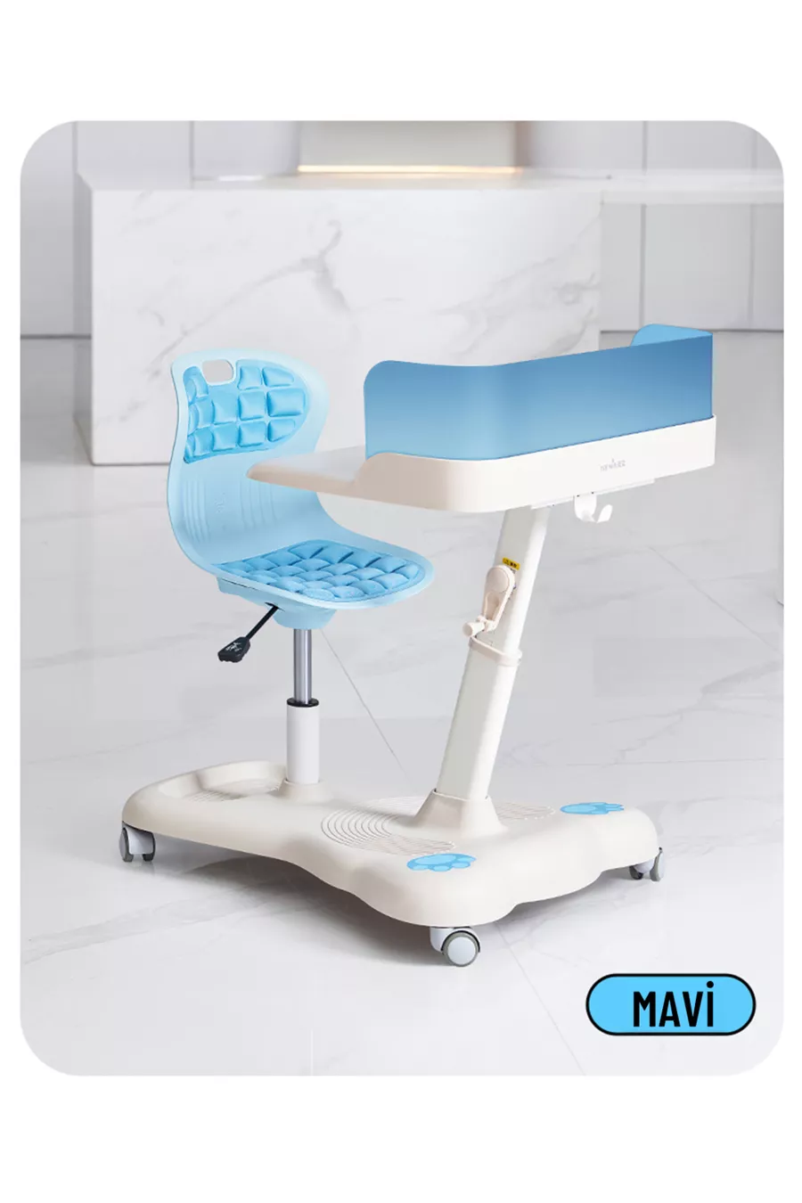 Bureau de travail mobile Plus Bleu