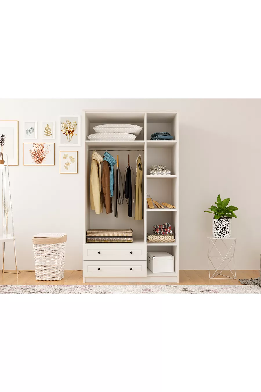 Armoire Diva Country 3 portes 2 tiroirs