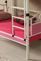 Smaragden Baby Kinderkamer Houten Hoofdeinde Metalen Stapelbed En Bed Wit Roze